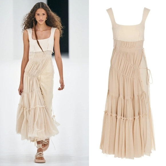 New Sportmax Runway Spring 22' Ready-To-Wear Orlie Midi Dress NWT 6 US - Picture 1 of 9